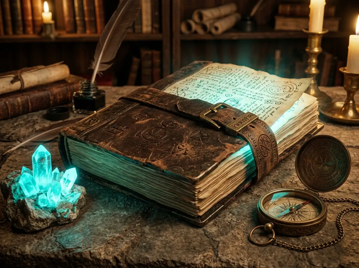 Glowing crystal caverns